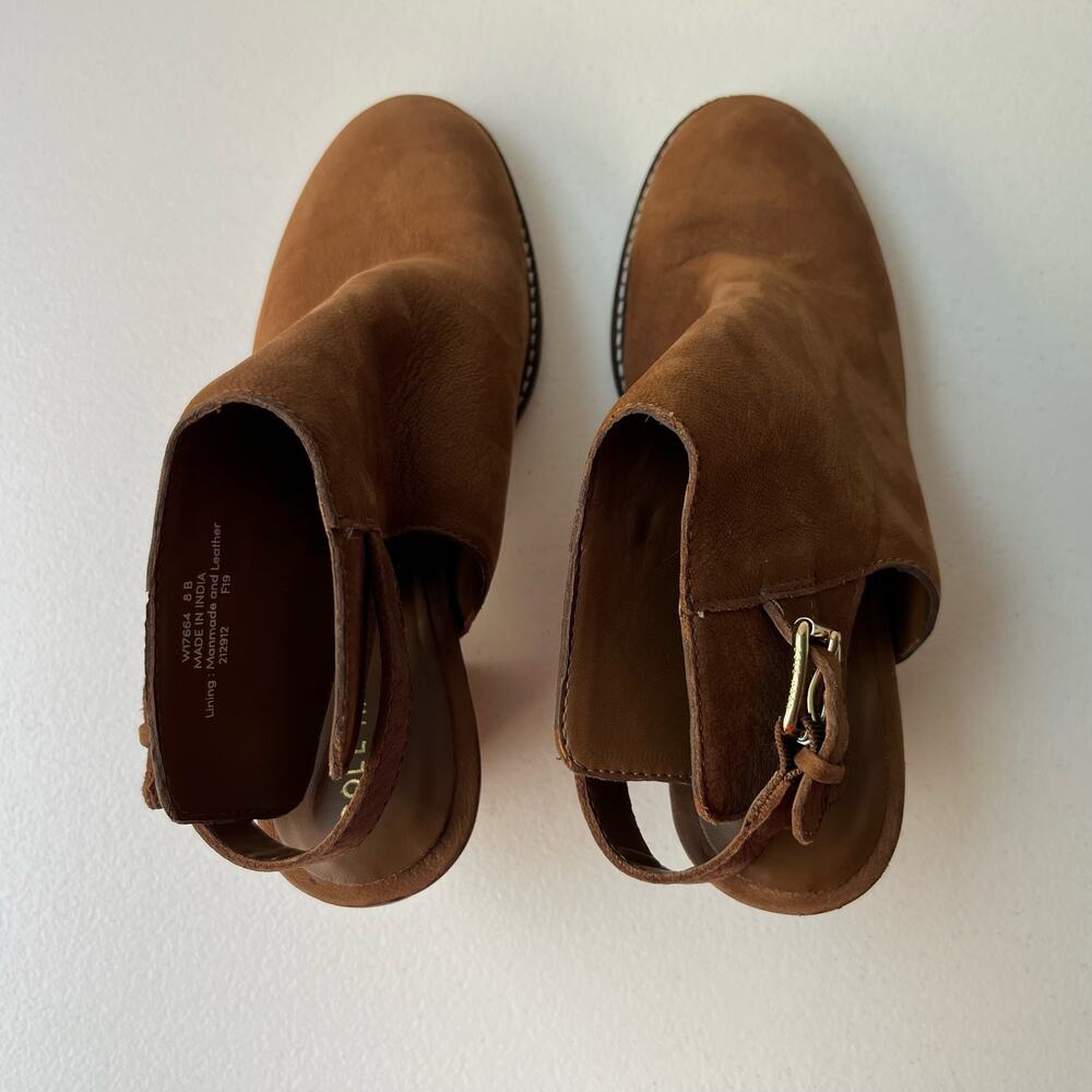 Cole Haan Pippa Slingback Booties Women's Size 8 Brown Leather Boho Quiet Luxury - Picture 13 of 14